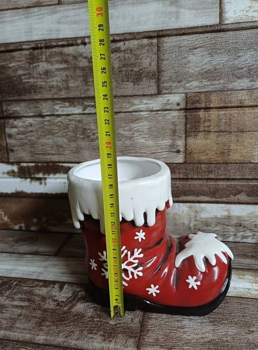 Порцеланов коледен ботуш