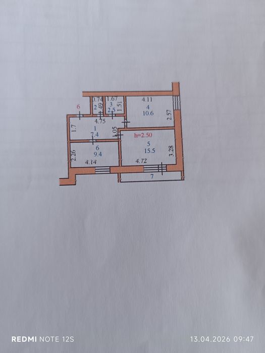 Продам 2х комн. квартиру