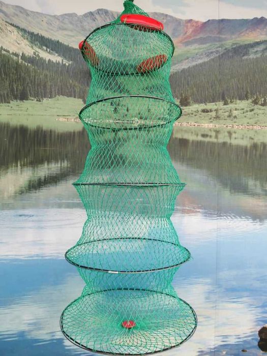 Живарник с поплавъци за риболов от лодка ,120х46см