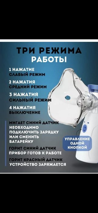 Мини ингалятор небулайзер.