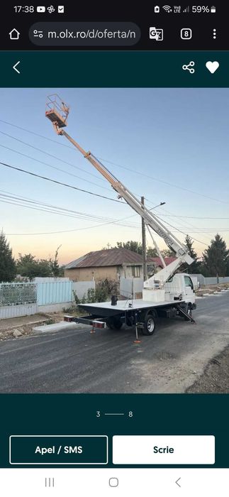 Închiriez nacela 24 m Prb watap/ mesaj