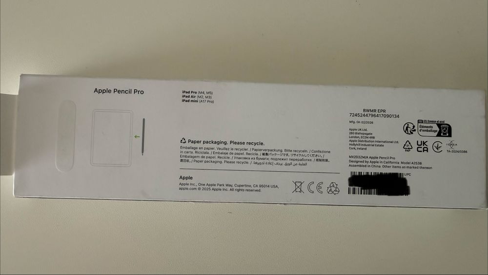 Apple Pencil Pro Model A2538