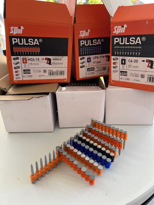 Cuie si gaz spit, hilti, toua, max, celo, wurth