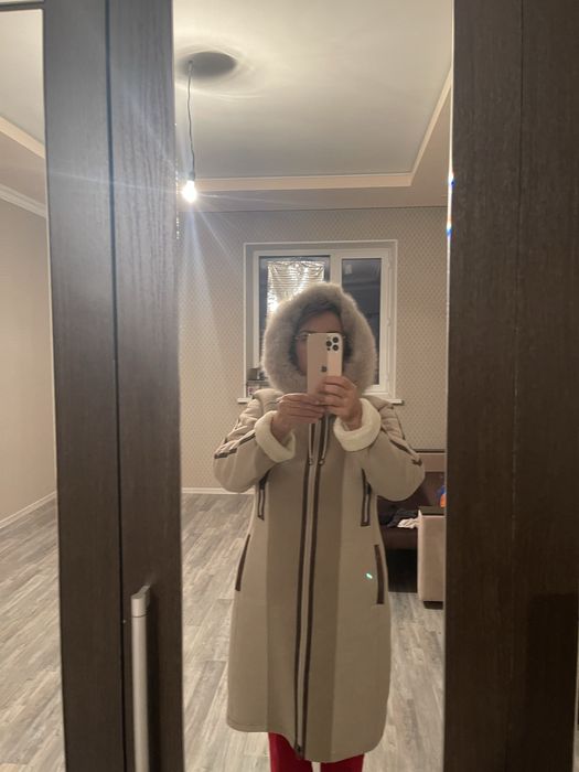 Дубленка легкая, теплая