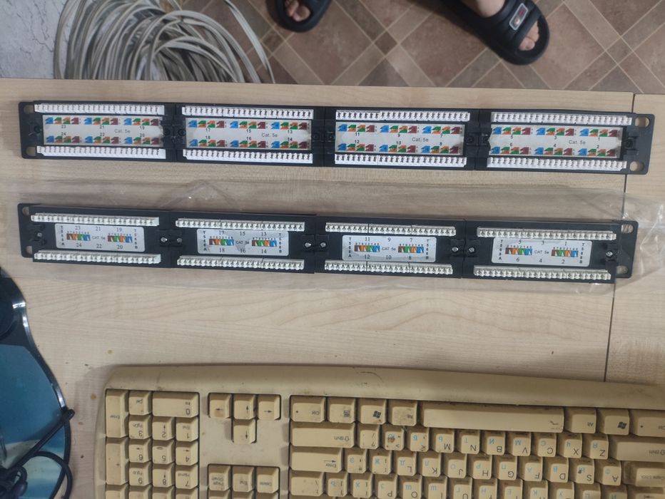 Патчпанель cat5e 24 портты
