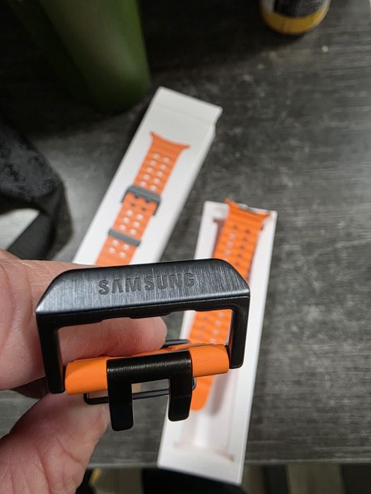 Curea samsung watch ultra portocaliu si negru originala si neoriginale