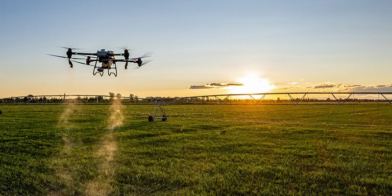 Обработка поли Агро дронами