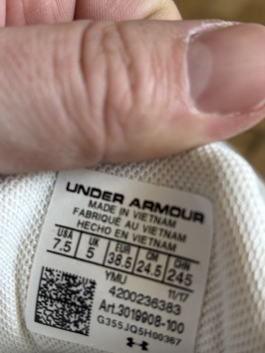Adidasi dama Under Armour, 38.5, 24.5 cm