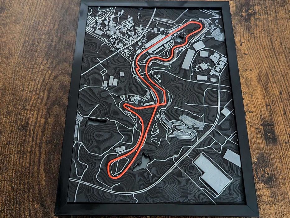 Harta 3D Circuit Japanese Grand Prix – Model premium printat 3D