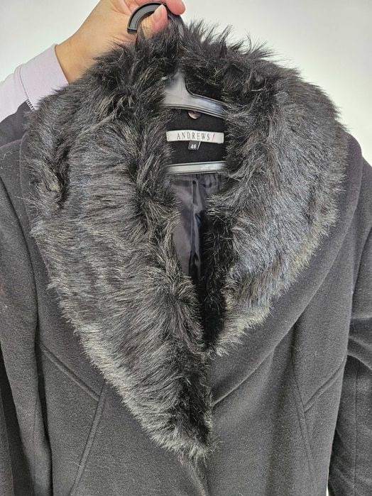 Дамско палто Andrews, 100% вълна, размер 46