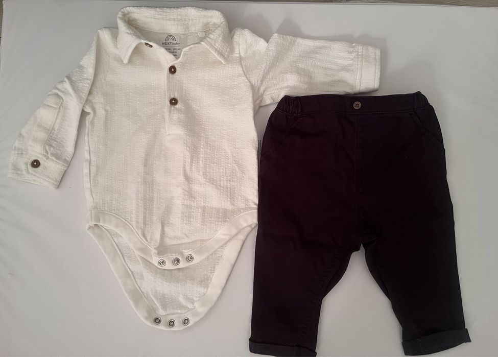 Бебешка риза и панталон next 3-6 месеца