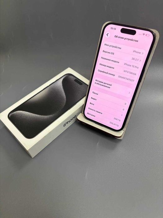Apple iPhone 15 Pro, 256 гб, акб 100% (Степногорск 972019)