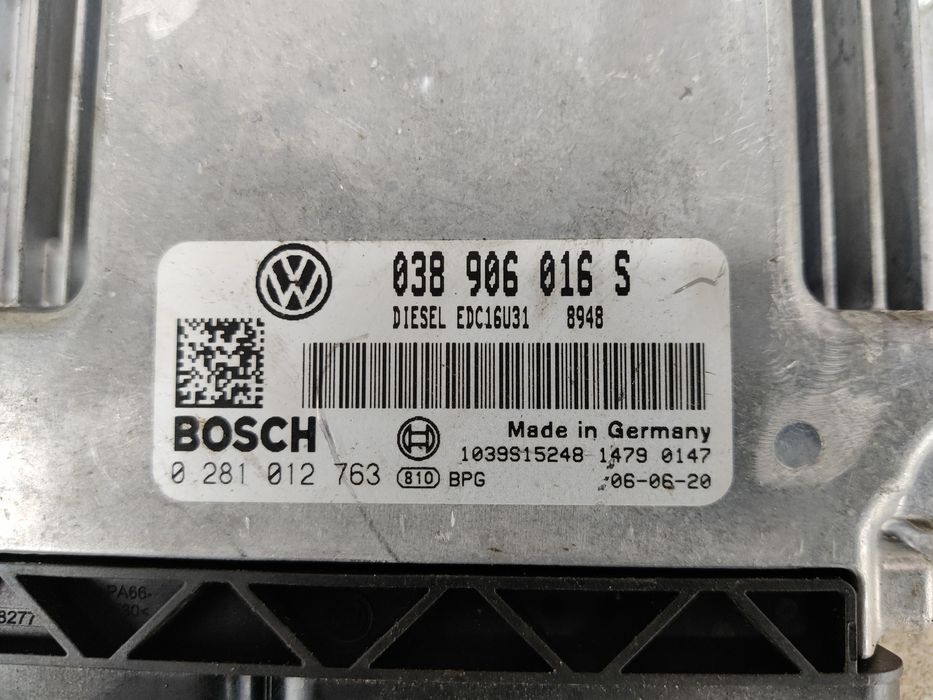 ECU Calculator motor VW T5 1.9 TDI BRR 038906016S 0281012763 EDC16U31