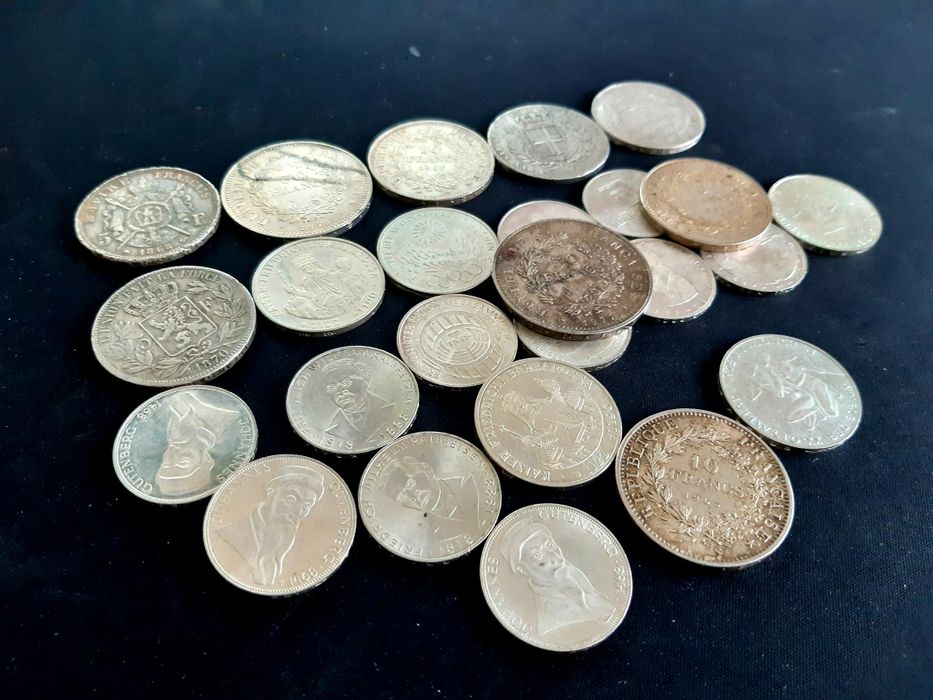 Lot monede argint Franta Germania