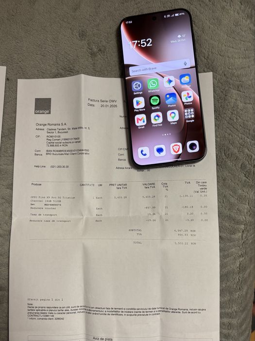Oppo Find X9 Pro, 16/512, Titanium Charcoal