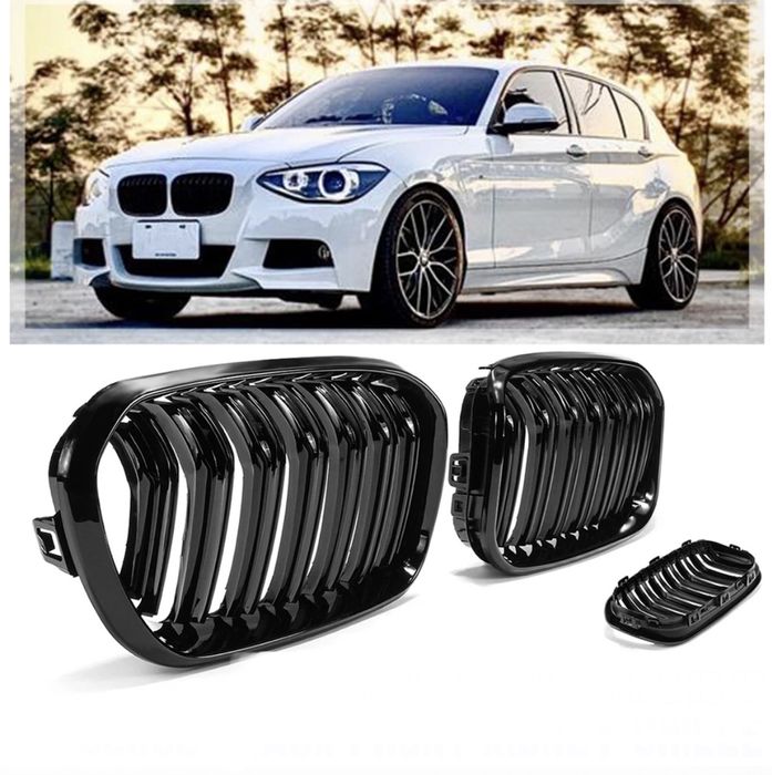 Grila Dubla nari Negru Lucios nfl pre lci BMW seria 1 F20 F21