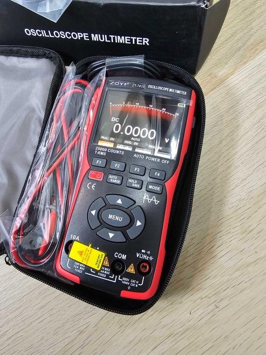 Двуканален цифров осцилоскоп мултицет и генератор на сигнали 2х50MHz