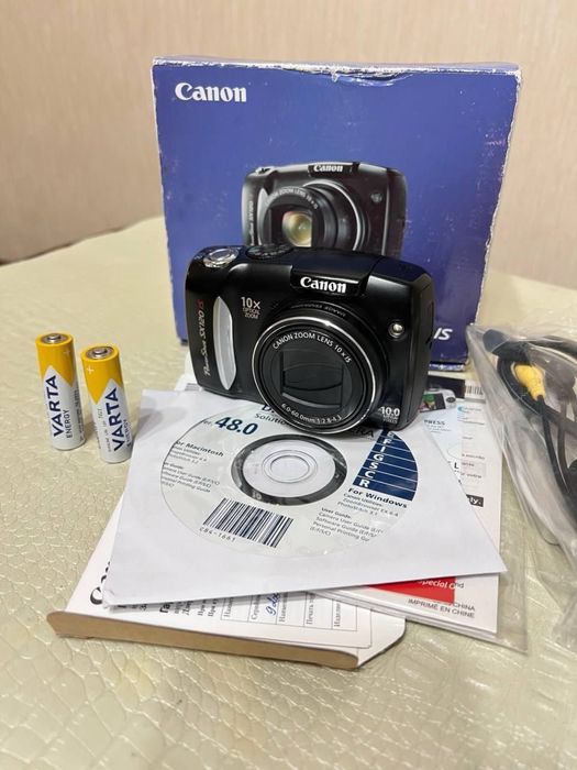 Canon PowerShot SX120 IS — yangi, to‘liq komplekt