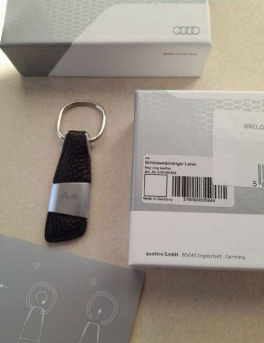 breloc piele original audi a1 a2 a3 a4 a5 a6 a7 a8 q1 q2 q3 q5 q7 q8