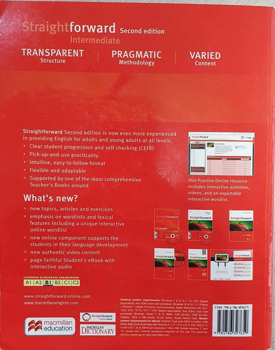 Учебник по Английски език ниво Б1 и учебна тетрадка ниво Б1 Macmillan