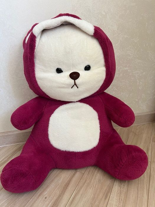 Мишка Стич с капюшоном мягкий 65 см 3200 тенге