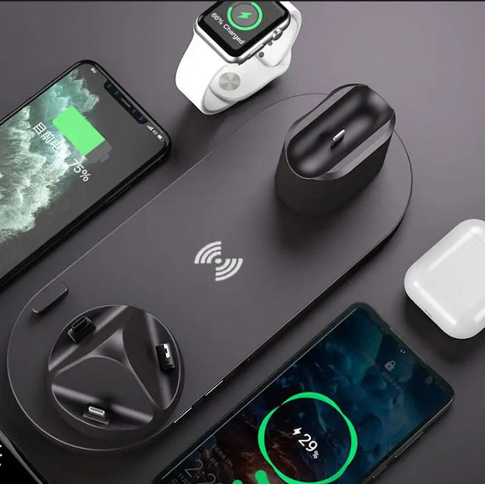 Зарядная станция 6 в 1 белая