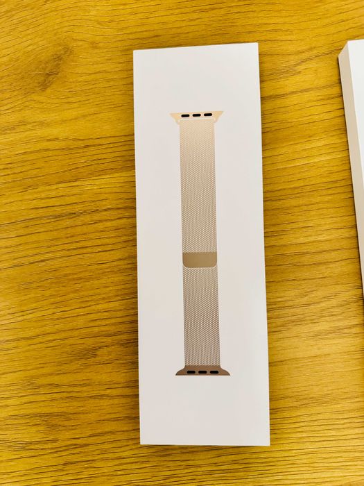Bratara/Curea milanese loop gold apple watch original 46mm