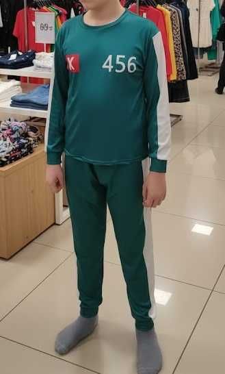 Squid Game costum, NOU, baieti 12-13 ani