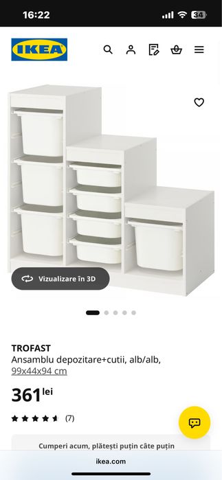 Ikea Trofast raft jucarii