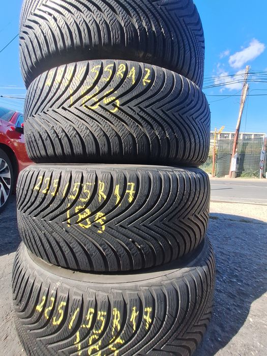 4 anvelope iarna 225/55r17 Michelin Montaj Gratis
