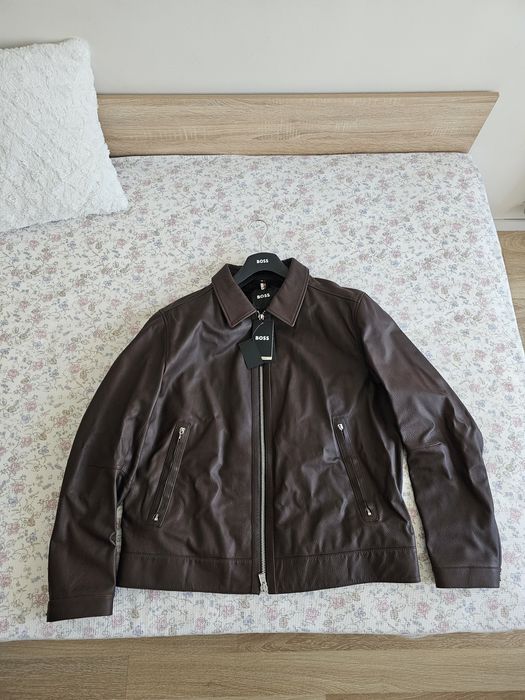 BOSS кожено яке 3XL