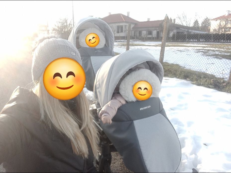 Количка за близнаци Рико Тийм.