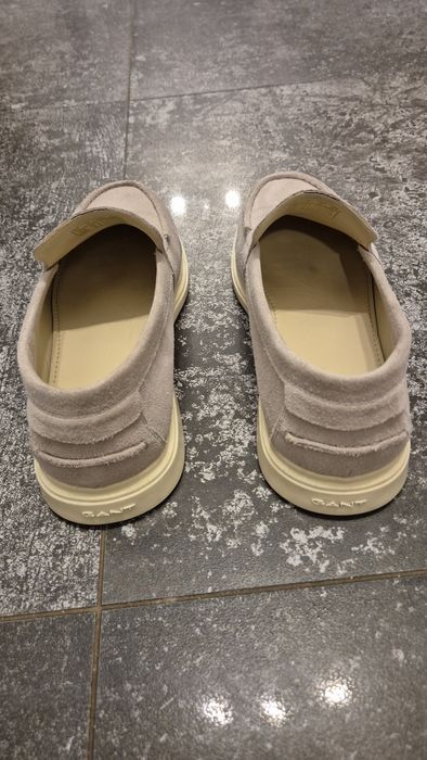 Pantofi lofersi barbati piele intoarsa Gant