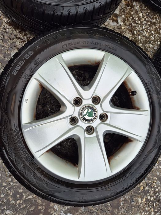 4бр алуминиеви джанти за Шкода октавия 2012г/ 6.5ж Х16/ет 50/5Х 112/