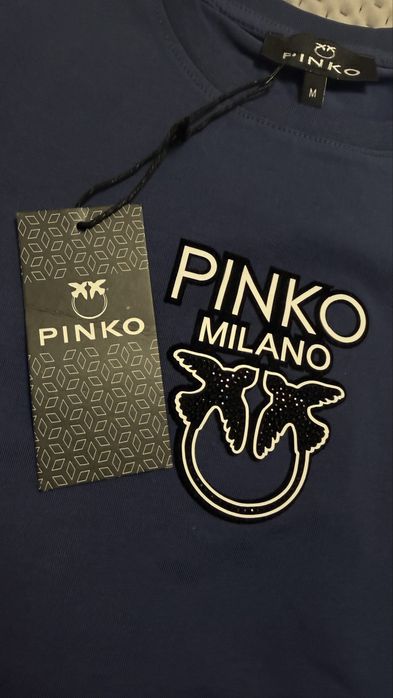 Pinko дамски тениски- черна, бяла и синя