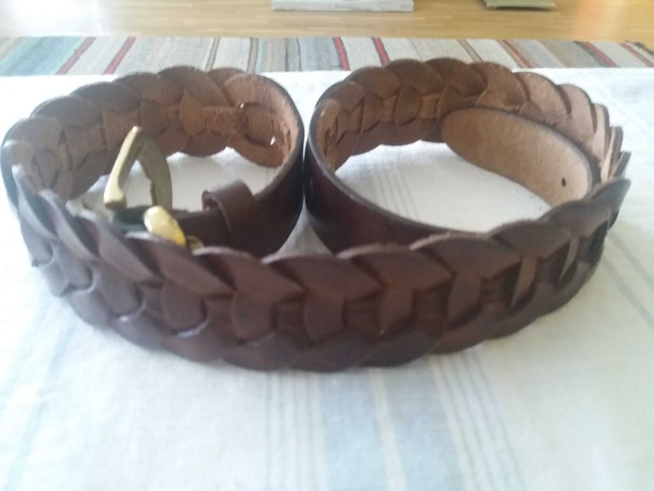 Дамски дизайнерски колан от естествена кожа