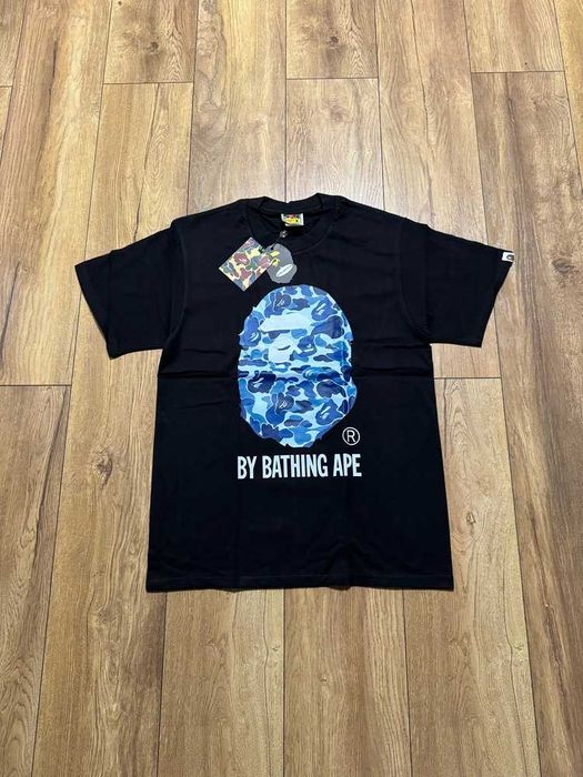 Bape T-shirt Black Blue Head