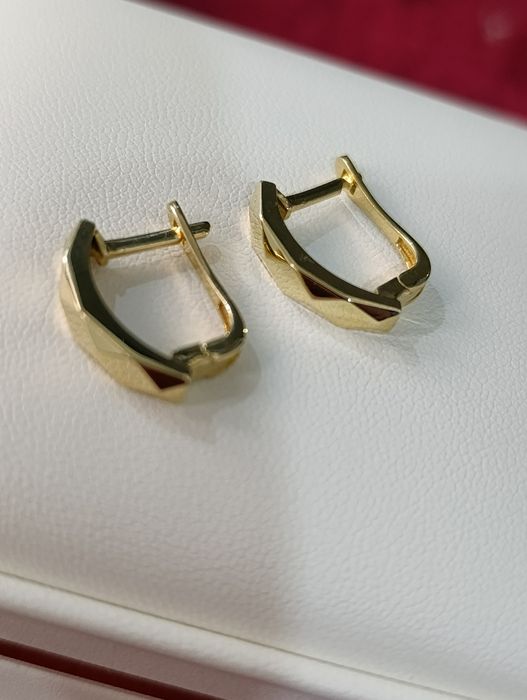 Золотые серьги, Турецкая изделия проба 585, вес 3,03 гр,