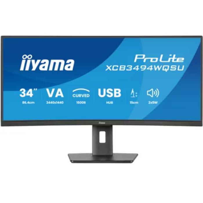 Monitor IIYAMA 34" XCB3494WQSU-B1, WQHD, Boxe, 120 Hz, 0.4 ms Negru