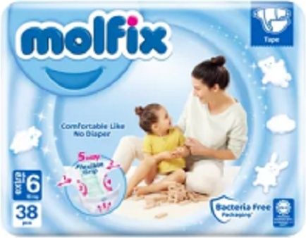 Подгузники Molfix 6, 38 шт - 4000