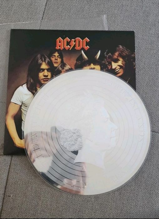 Страхотна Сребърна Монета AC/DC Ограничен Тираж