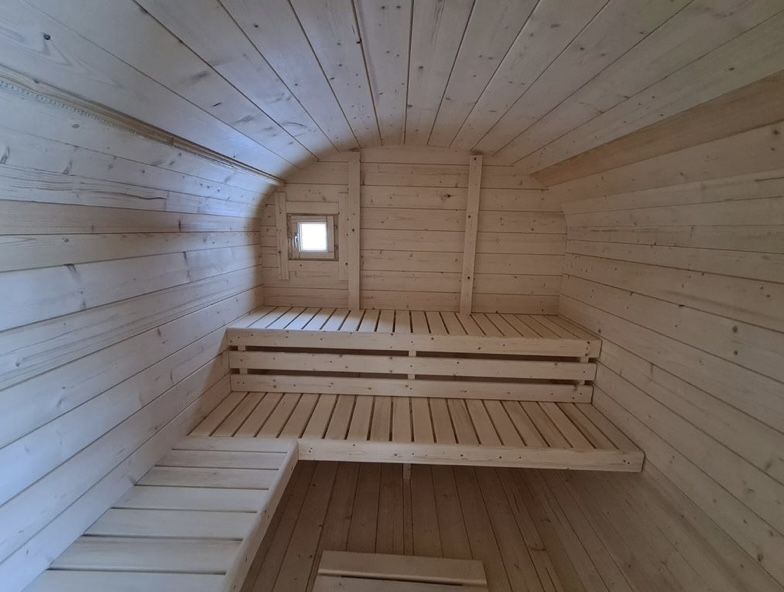 Баня бочка-квадро