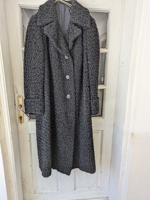 Palton autentic anii 1940, piesă vintage rara blană naturală astrahan