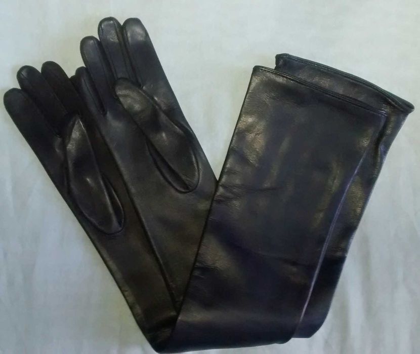 Manusi lungi piele 58-59 cm, piele nappa, marimea 6.5, 7, 7.5, 8