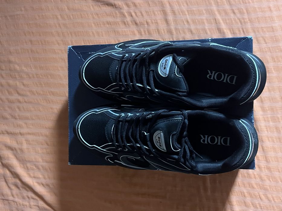 Обувки Dior b30 black reflective