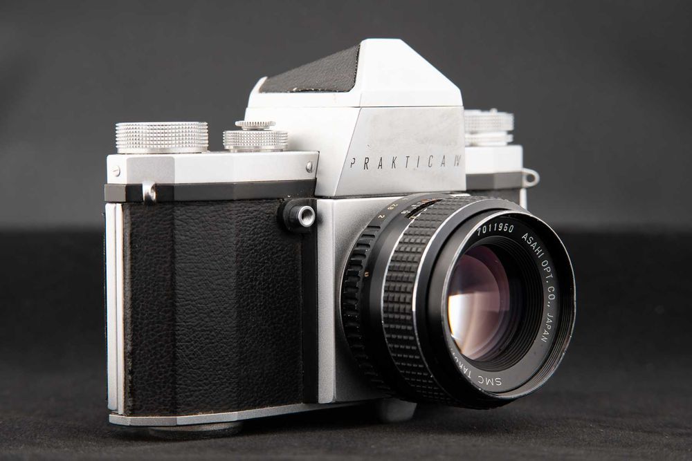 Aparat film Praktica IV cu obiectiv Takumar 55 F2