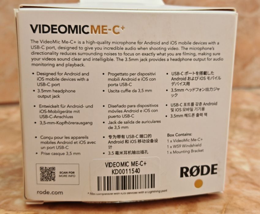 Vând RØDE VideoMic Me-C+ – stare impecabilă