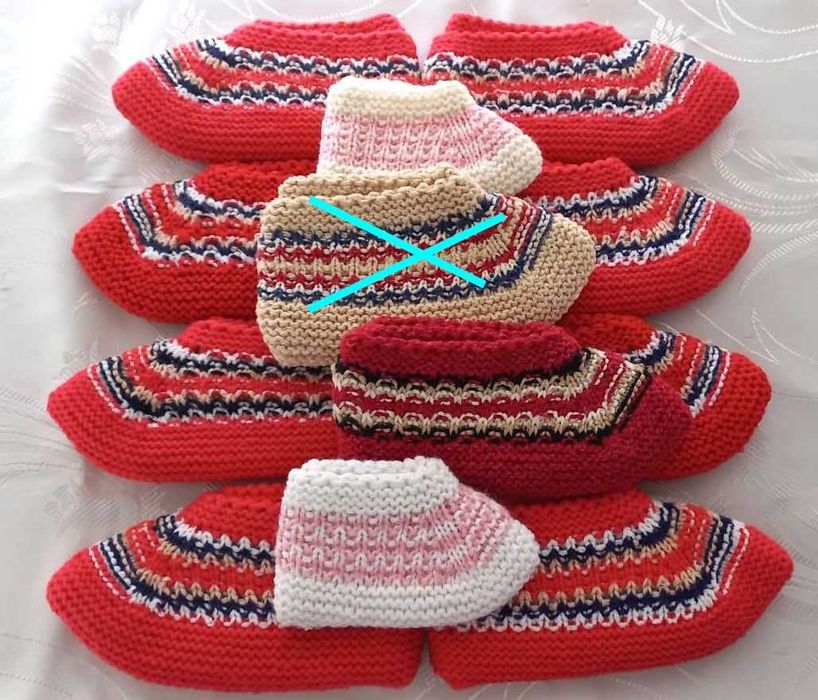 Терлици ръчно плетени дамски, младежки и детски модели