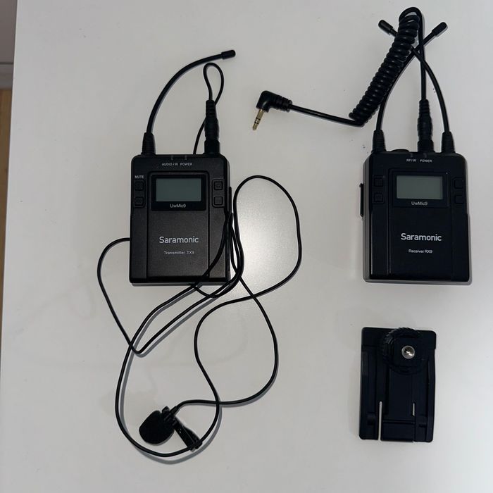 Kit Lavaliere Saramonic UWMIC9 KIT2 UHF Wireless RX9 + 2 TX9 Negru