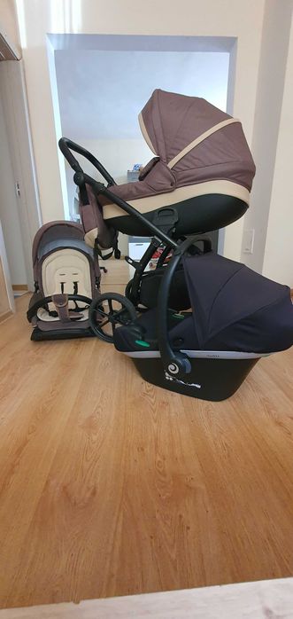 Детска количка BUBA ZAZA 3 в 1 + кенгуру Cipolino ,Hip Star'